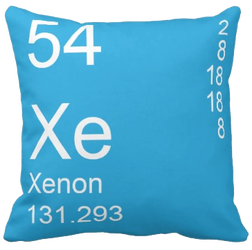 Blue Xenon Element Pillow