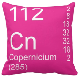 Pink Copernicium Element Pillow