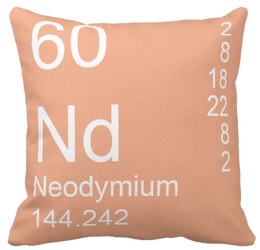 Peach Neodymium Element Pillow