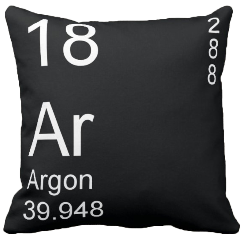Black Argon Element Pillow