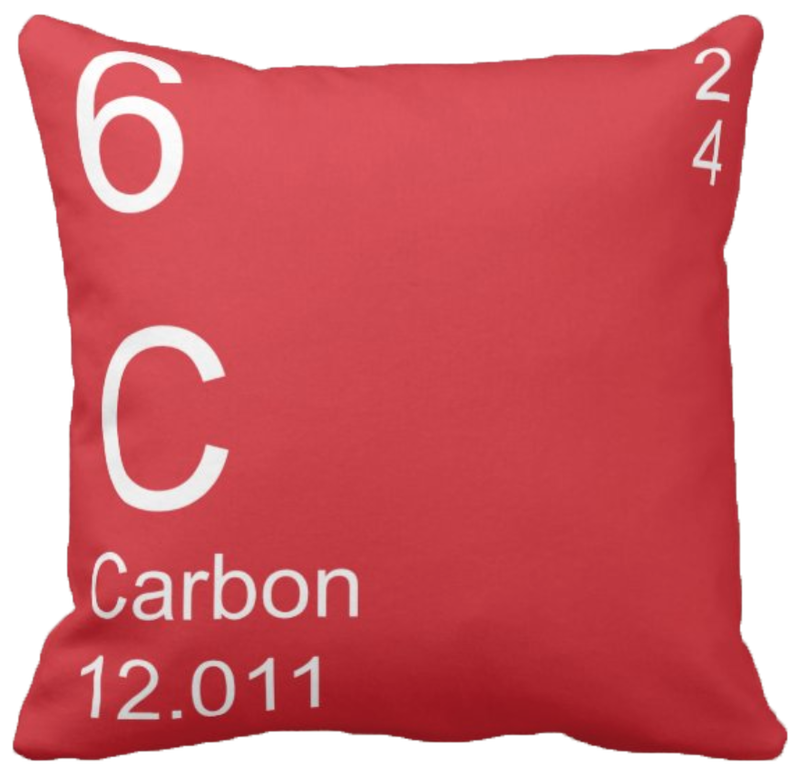 Red Carbon Element Pillow