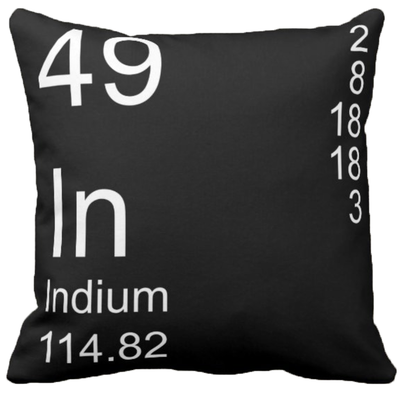 Black Indium Element Pillow