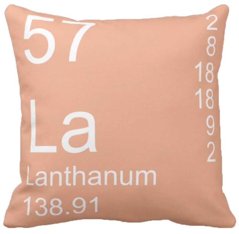 Peach Lanthanum Element Pillow