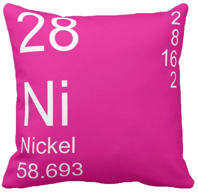 Pink Nickel Element Pillow