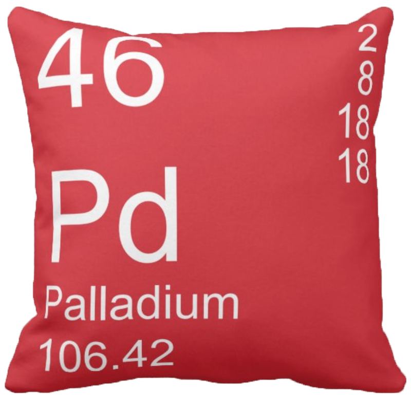 Red Palladium Element Pillow