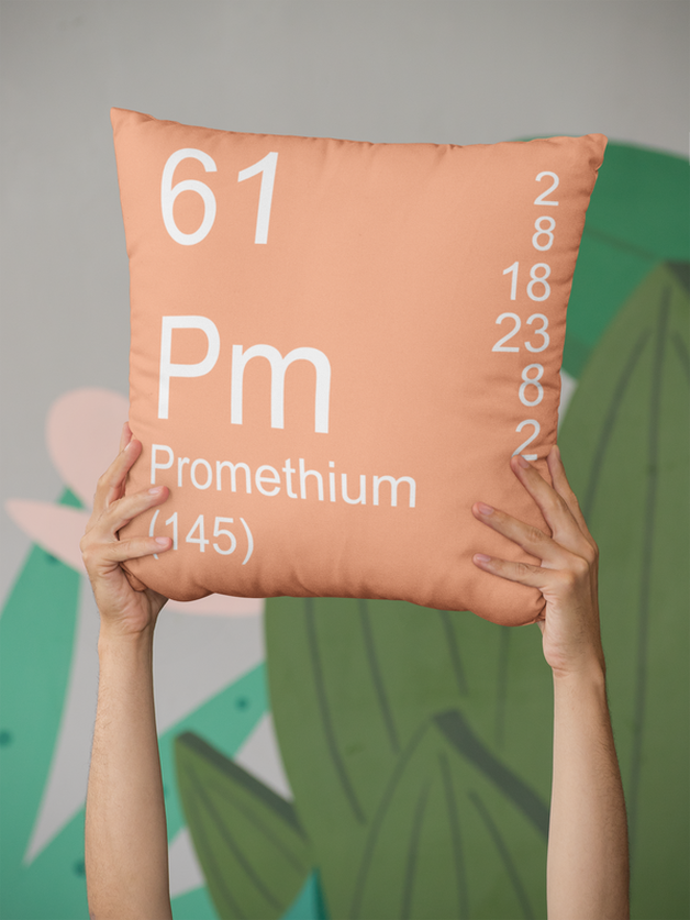 Peach Promethium Element Pillow in Hands