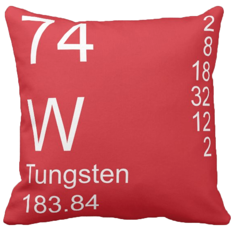 Red Tungsten Element Pillow