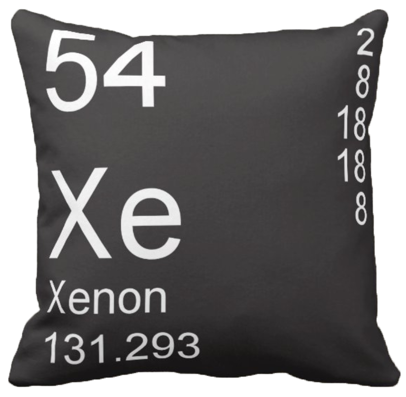 Black Xenon Element Pillow