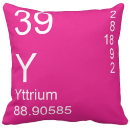 Pink Yttrium Element Pillow