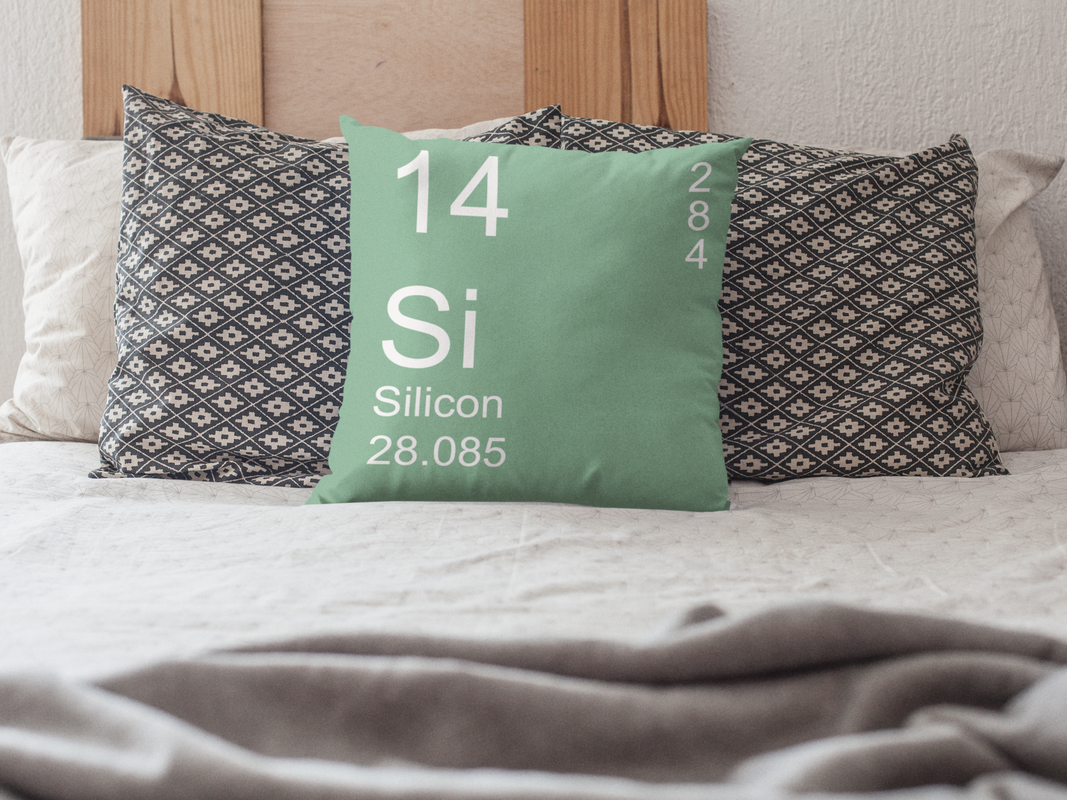 Sage Green Silicon Element Pillow on Bed