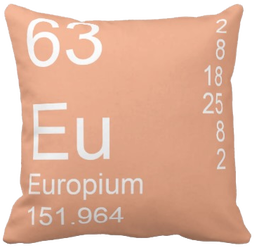 Peach Europium Element Pillow
