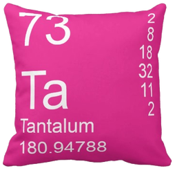Pink Tantalum Element Pillow