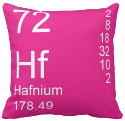 Pink Hafnium Element Pillow