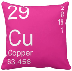 Pink Copper Element Pillow