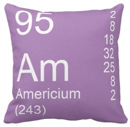 Lilac Americium Element Pillow