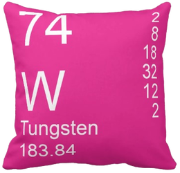 Pink Tungsten Element Pillow