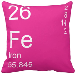 Pink Iron Element Pillow