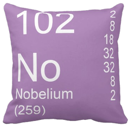 Lilac Nobelium Element Pillow
