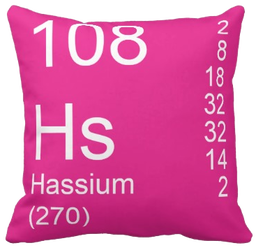 Pink Hassium Element Pillow