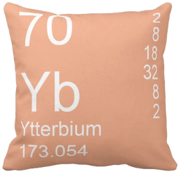 Peach Ytterbium Element Pillow