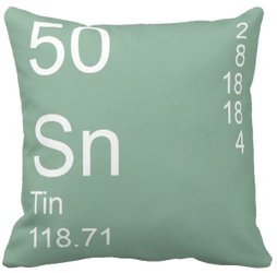 Light Green Tin Element Pillow
