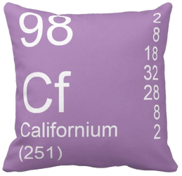 Lilac Californium Element Pillow