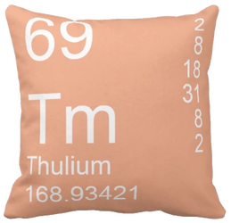 Peach Thulium Element Pillow