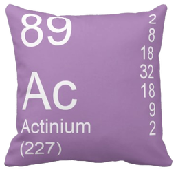 Lilac Actinium Element Pillow