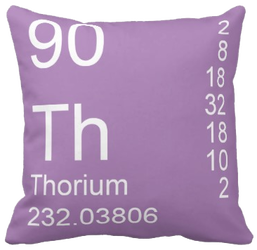Lilac Thorium Element Pillow