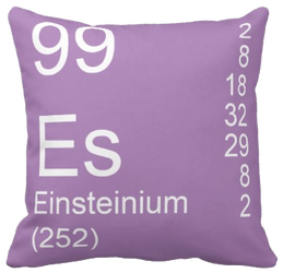 Lilac Einsteinium Element Pillow