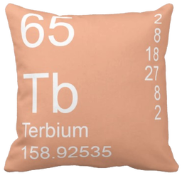 Peach Terbium Element Pillow