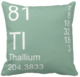 Sage Green Thallium Element Pillow
