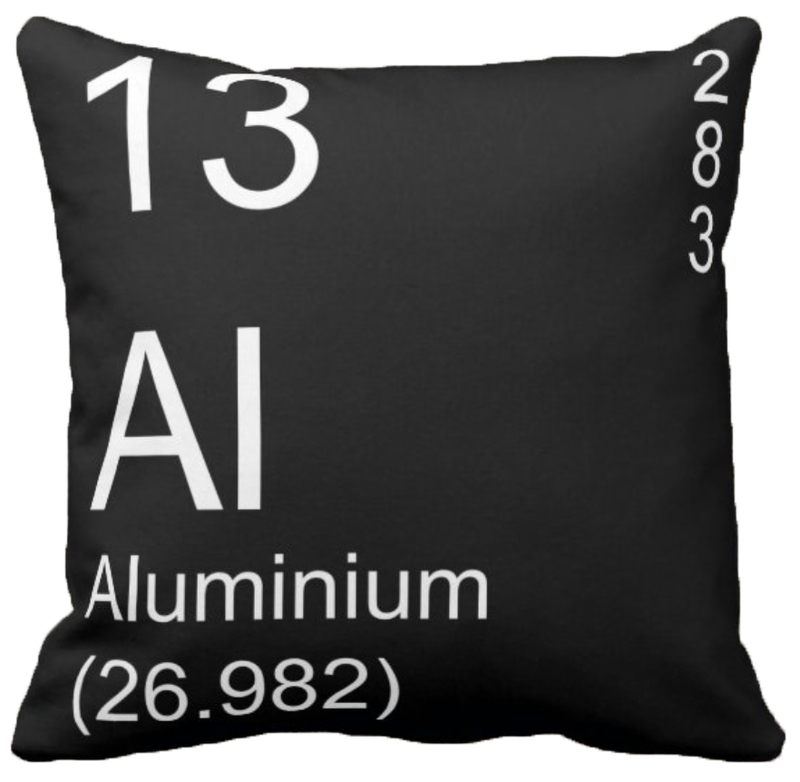 Black Aluminium Element Pillow
