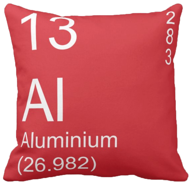 Red Aluminium Element Pillow
