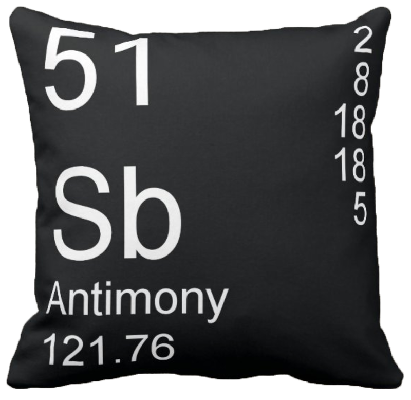 Black Antimony Element Pillow