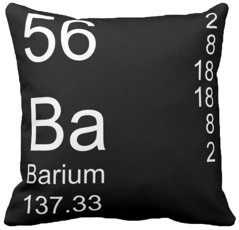 Black Barium Element Pillow