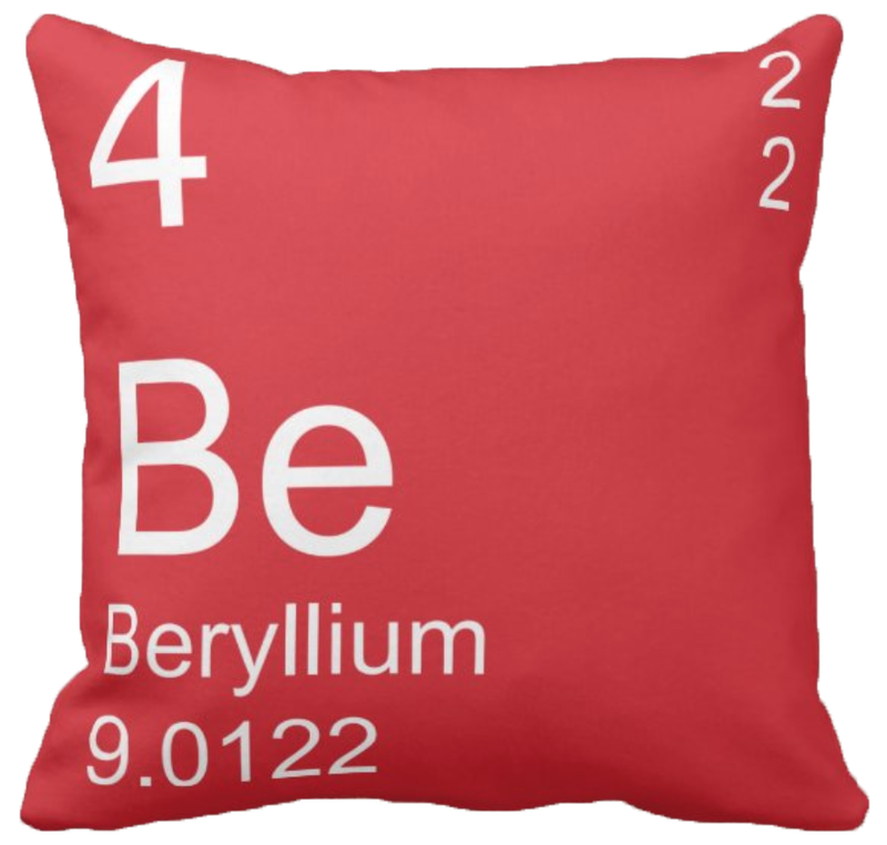 Red Beryllium Element Pillow