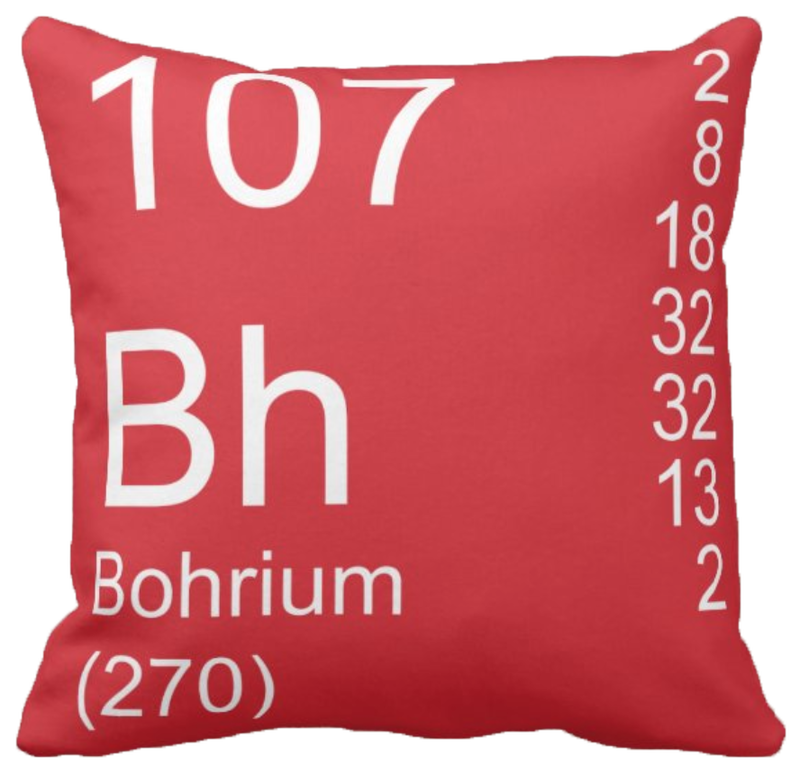 Red Bohrium Element Pillow