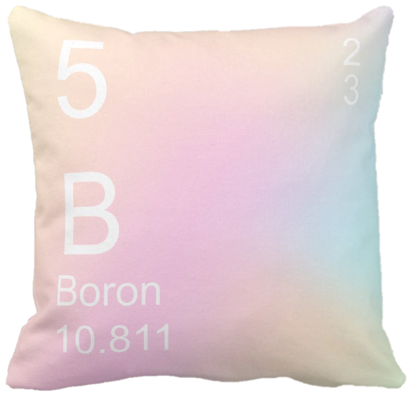 Cotton Candy Boron Element Pillow
