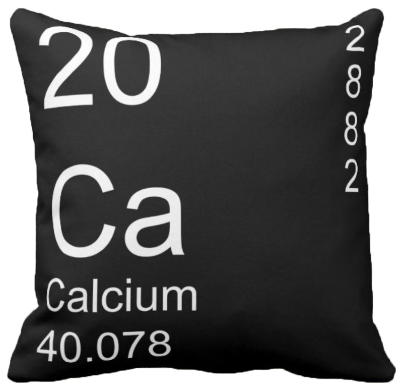 Black Calcium Element Pillow
