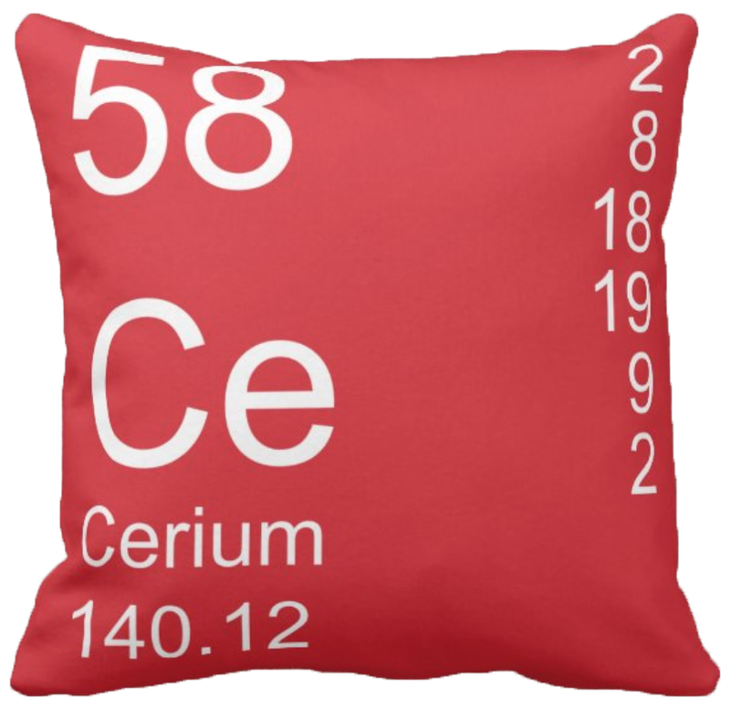 Red Cerium Element Pillow