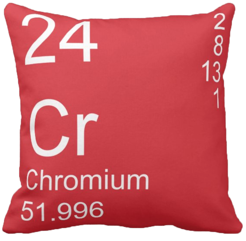 Red Chromium Element Pillow