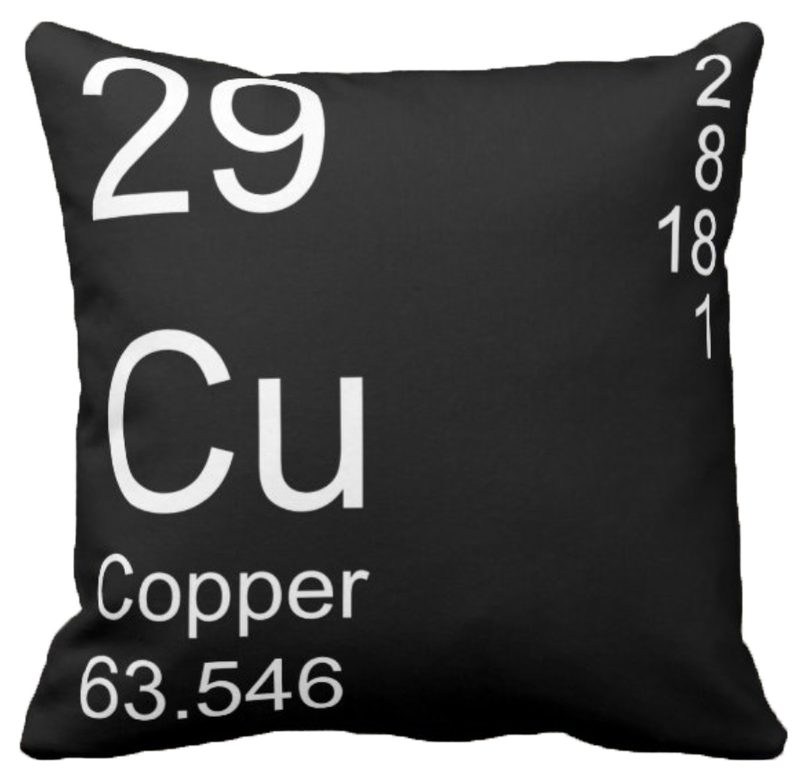 Black Copper Element Pillow