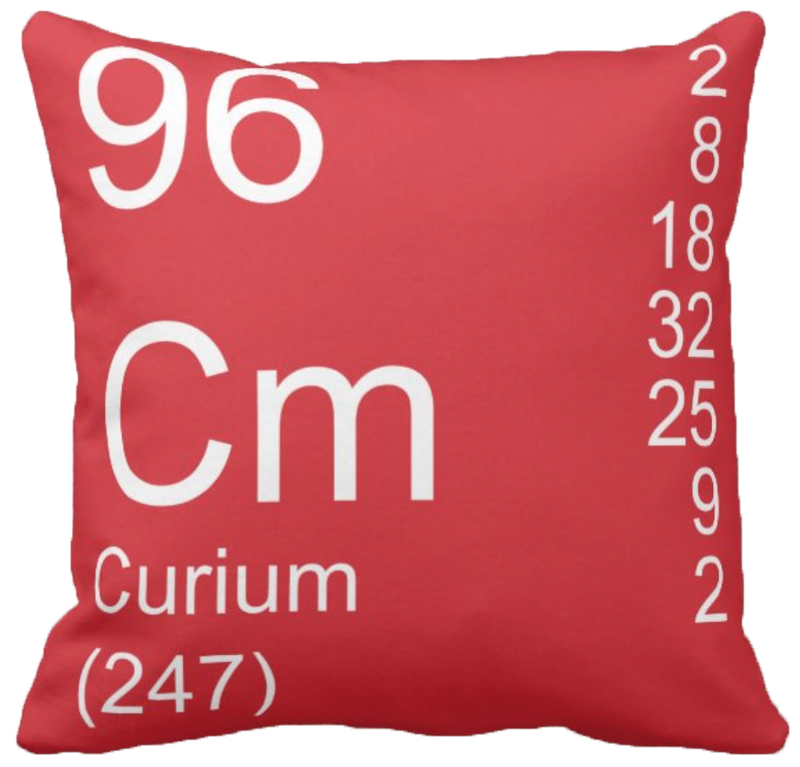 Red Curium Element Pillow
