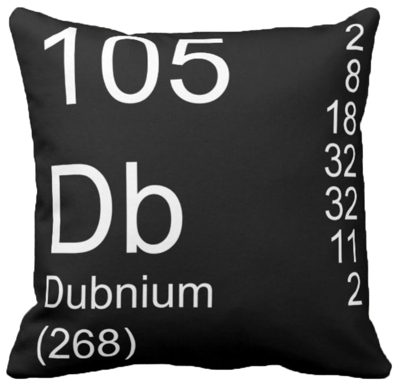 Black Dubnium Element Pillow