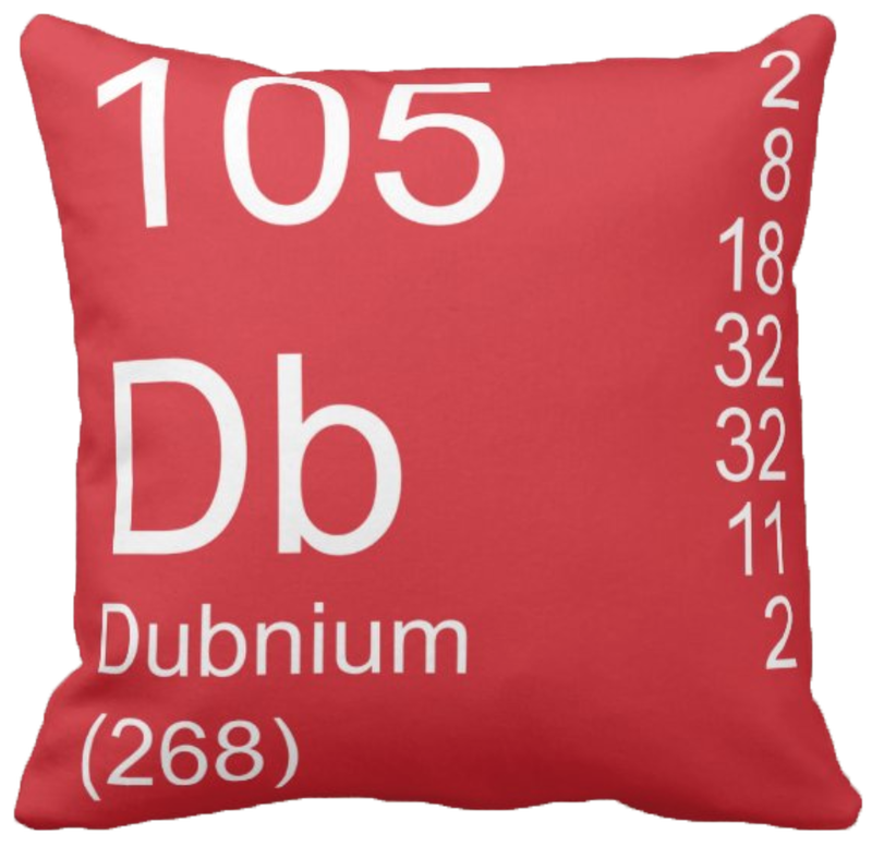 Red Dubnium Element Pillow