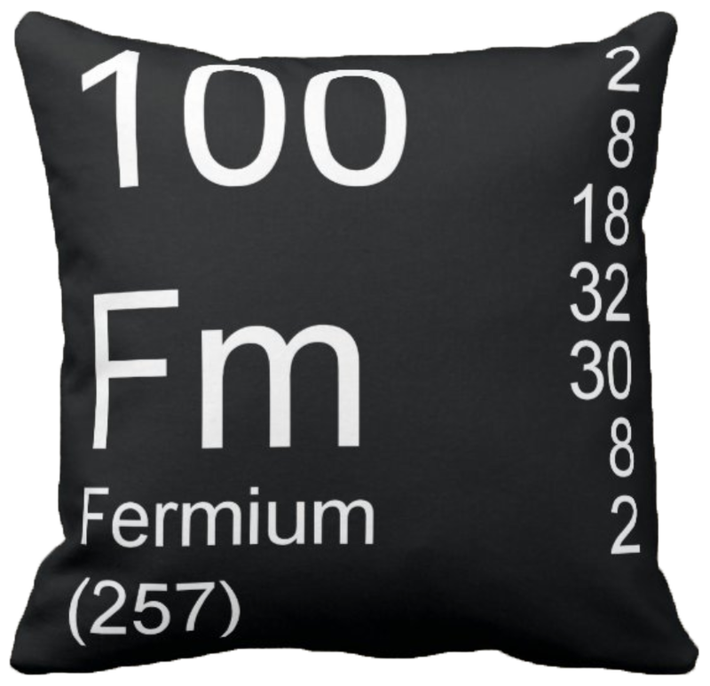 Black Fermium Element Pillow