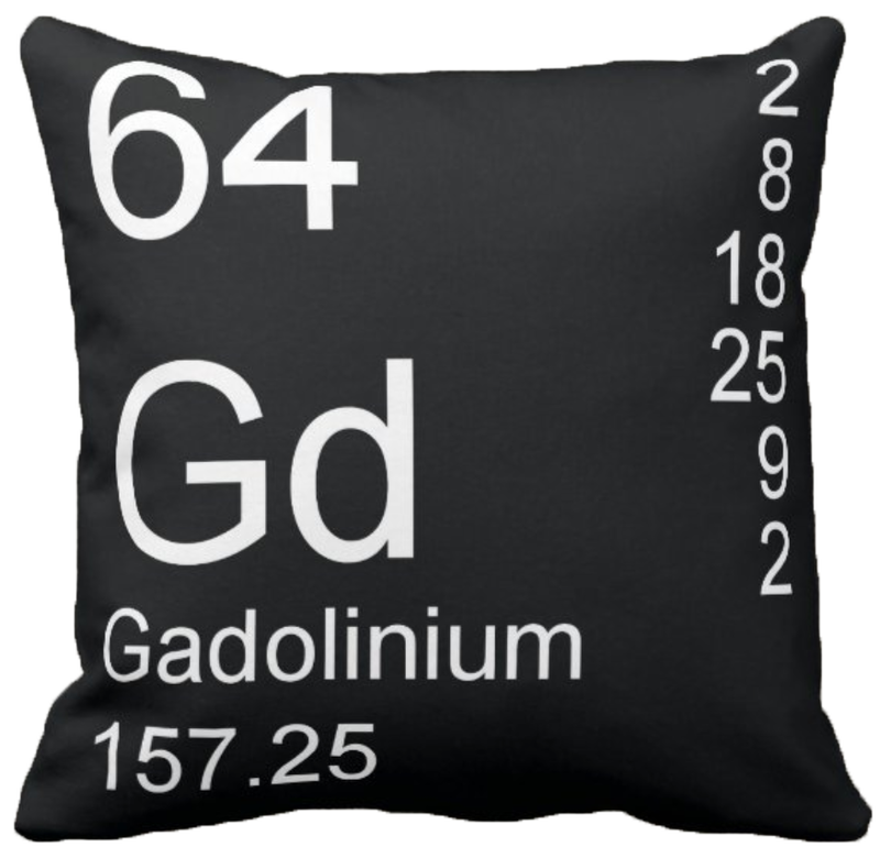 Black Gadolinium Element Pillow