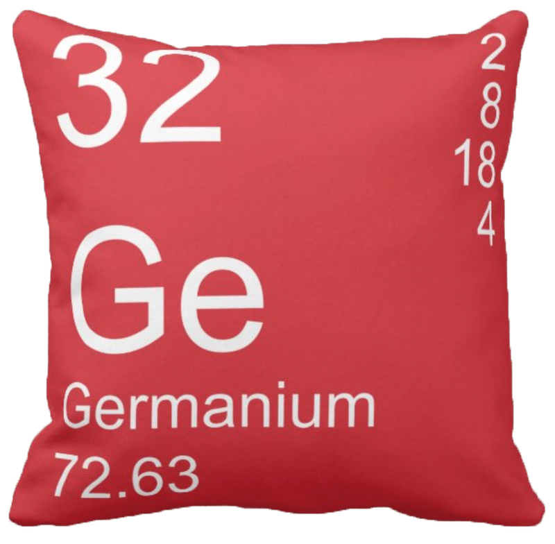 Red Germanium Element Pillow