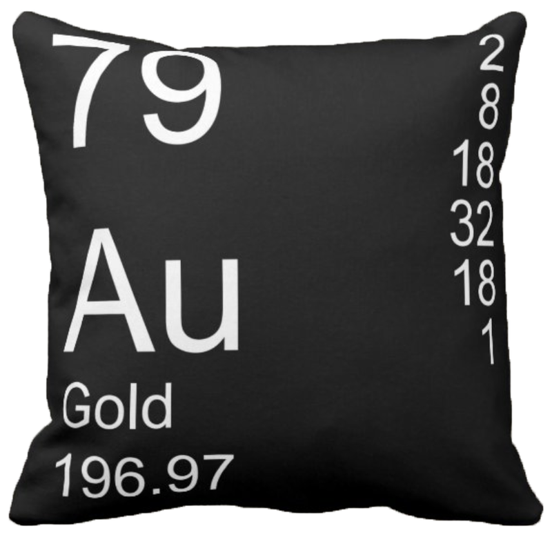 Black Gold Element Pillow